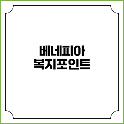 베네피아 복지포인트